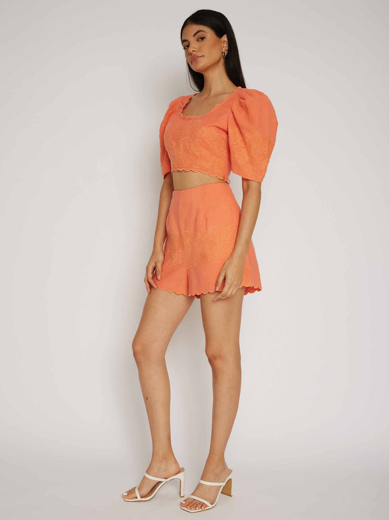 Cameron Embroidered Short
